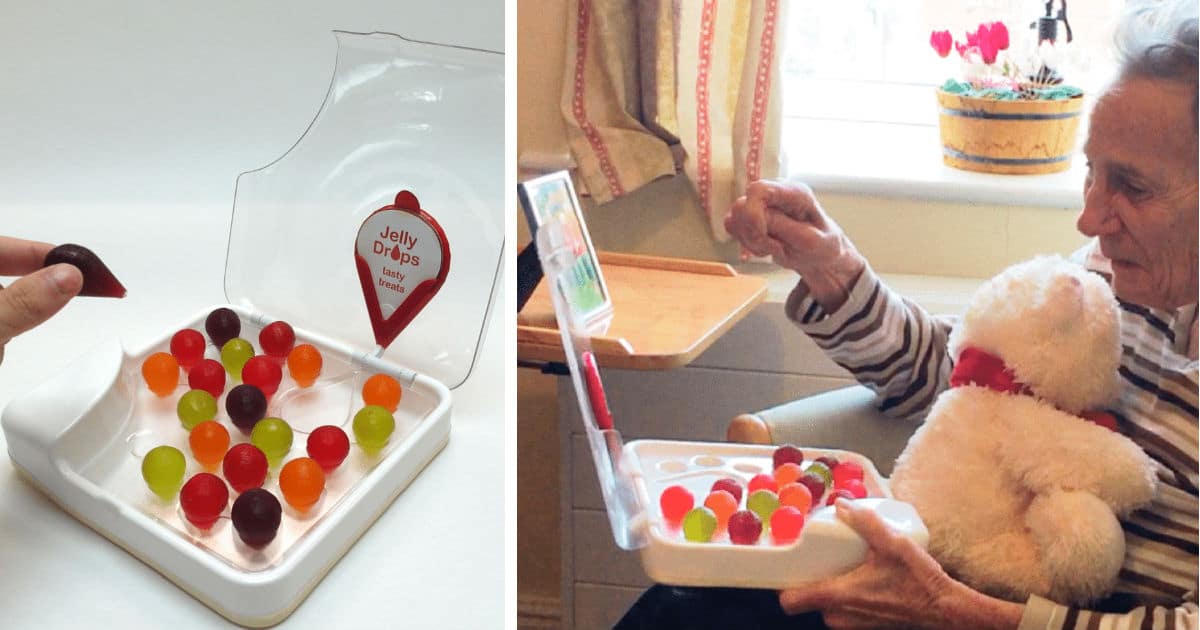 Man Creates Edible Water 'Jelly Drops' To Help Grandma With Dementia