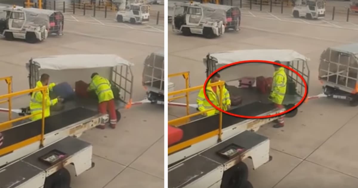 Viral Video Captures Baggage Handler Carelessly Throwing Luggage At