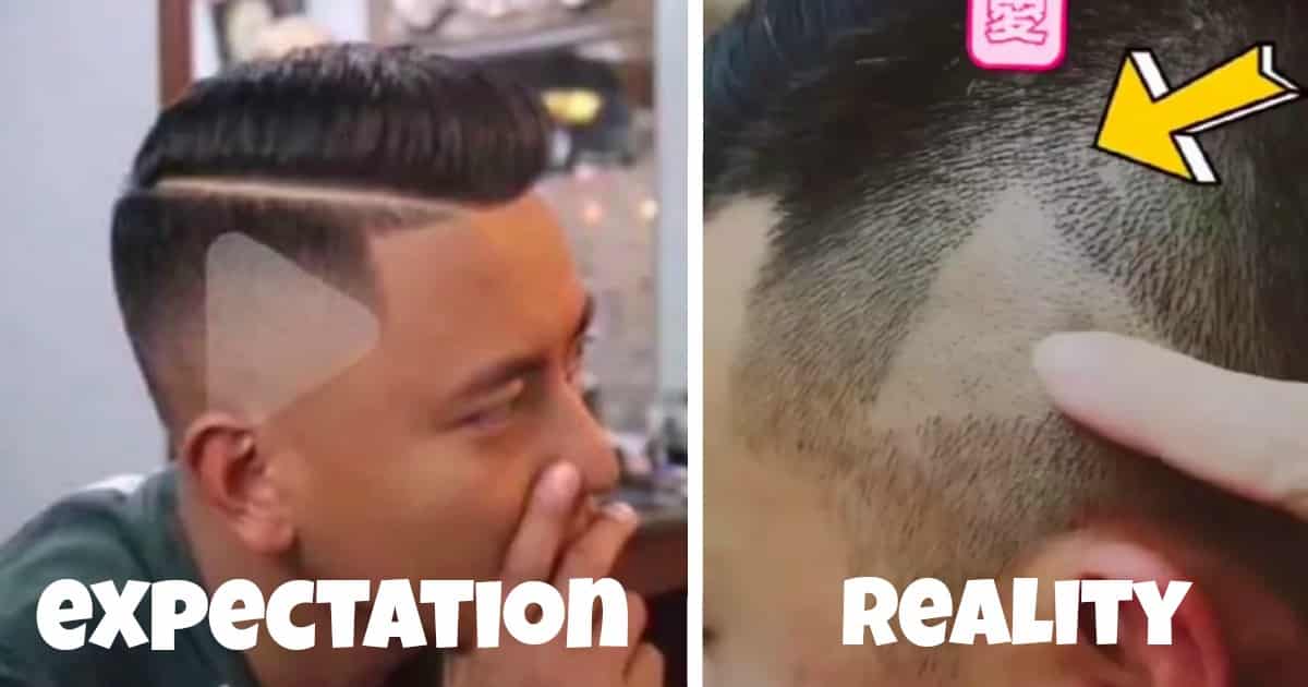 Barber Shaves Play Button Into Client's Hair After He Paused A Video To