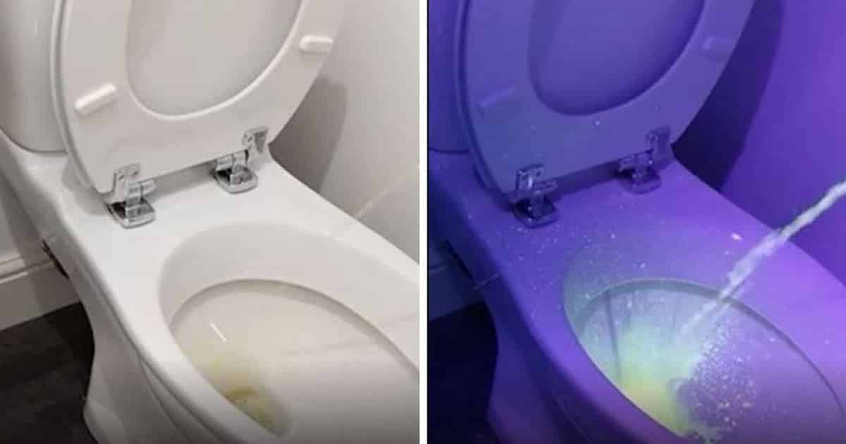 UV Light Shows How Far Men's Urine Spreads When They Pee Standing Up